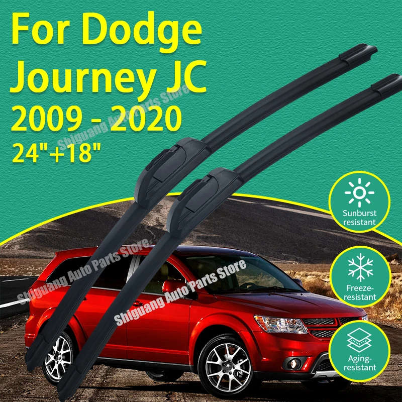 

Передние стеклоочистители с силиконовым покрытием для Dodge Journey JC 2009-2020, автомобильные щетки для лобового стекла, аксессуары 2010 2011 2012