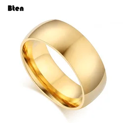 Bten Tungsten Ring For Women Men 4mm/6mm/8mm Original Color Classic Wedding Jewelry Smooth Polishing