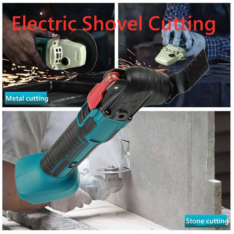 Imagem -06 - Cordless Oscillating Multi Tool Trimmer Cordless Electric Saw Elétrica pá Corte Máquina de Corte para Makita 18v Bateria