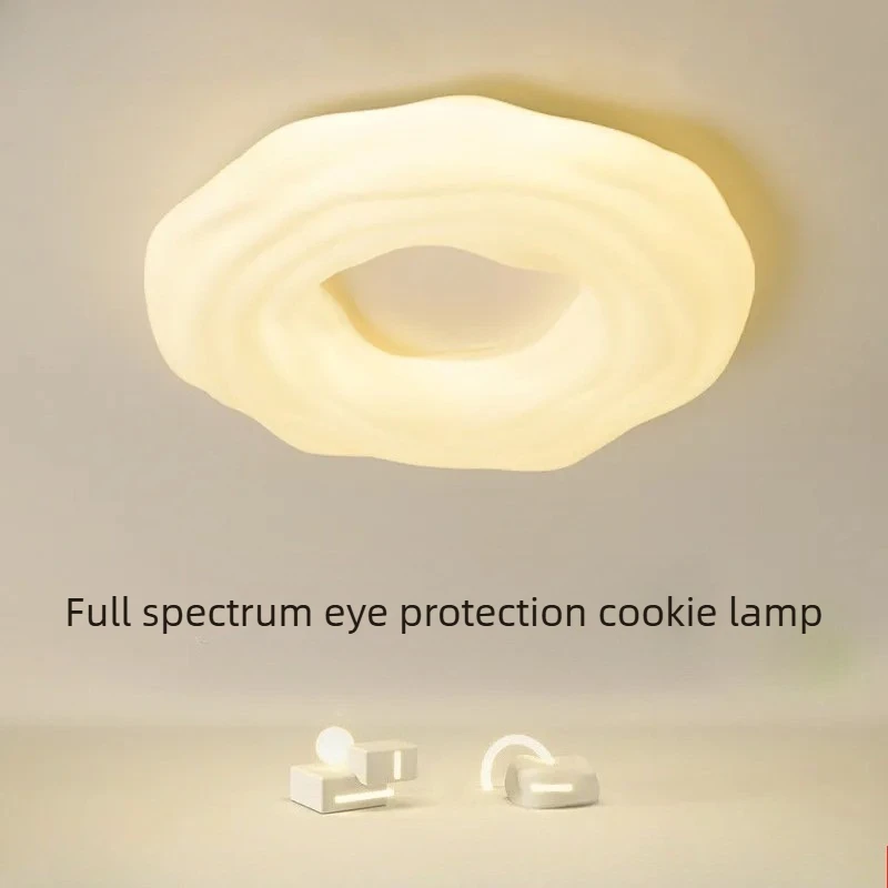 Nordic Creative Cookie Ceiling Lamps Full Spectrum Eye Protection Light Fixture Bedroom Living Room Decoration Indoor Lighting