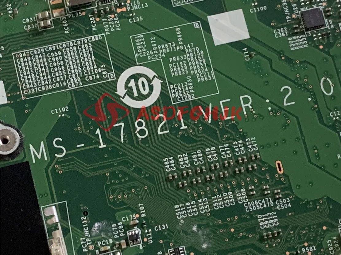 

Original MS-17821 VER 2.0 For MSI GT72S 6QF MS-1782 LAPTOP motherboard CPU i7 6700HQ