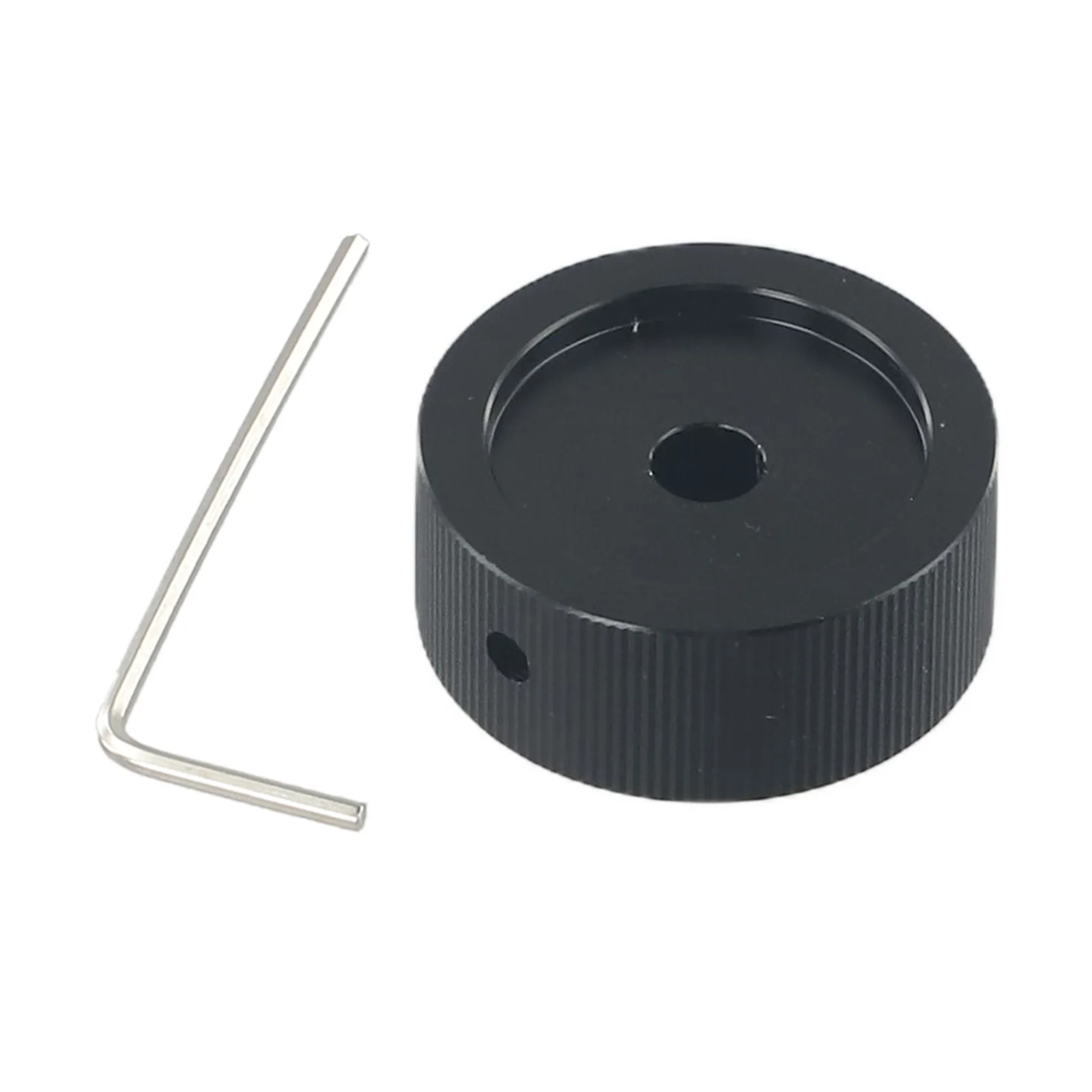 

Encoder Knob Volume Control Knob Aluminum Knob Anti-slip 32x13mm Accessory Black For 6mm Potentiometer Parctical