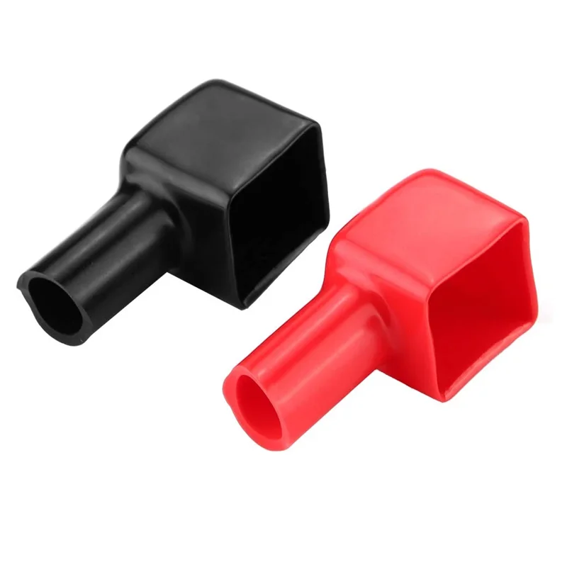 Battery Terminal Cover, 2Pcs Soft Rubber Red & Black Battery Terminal Boot Posit
