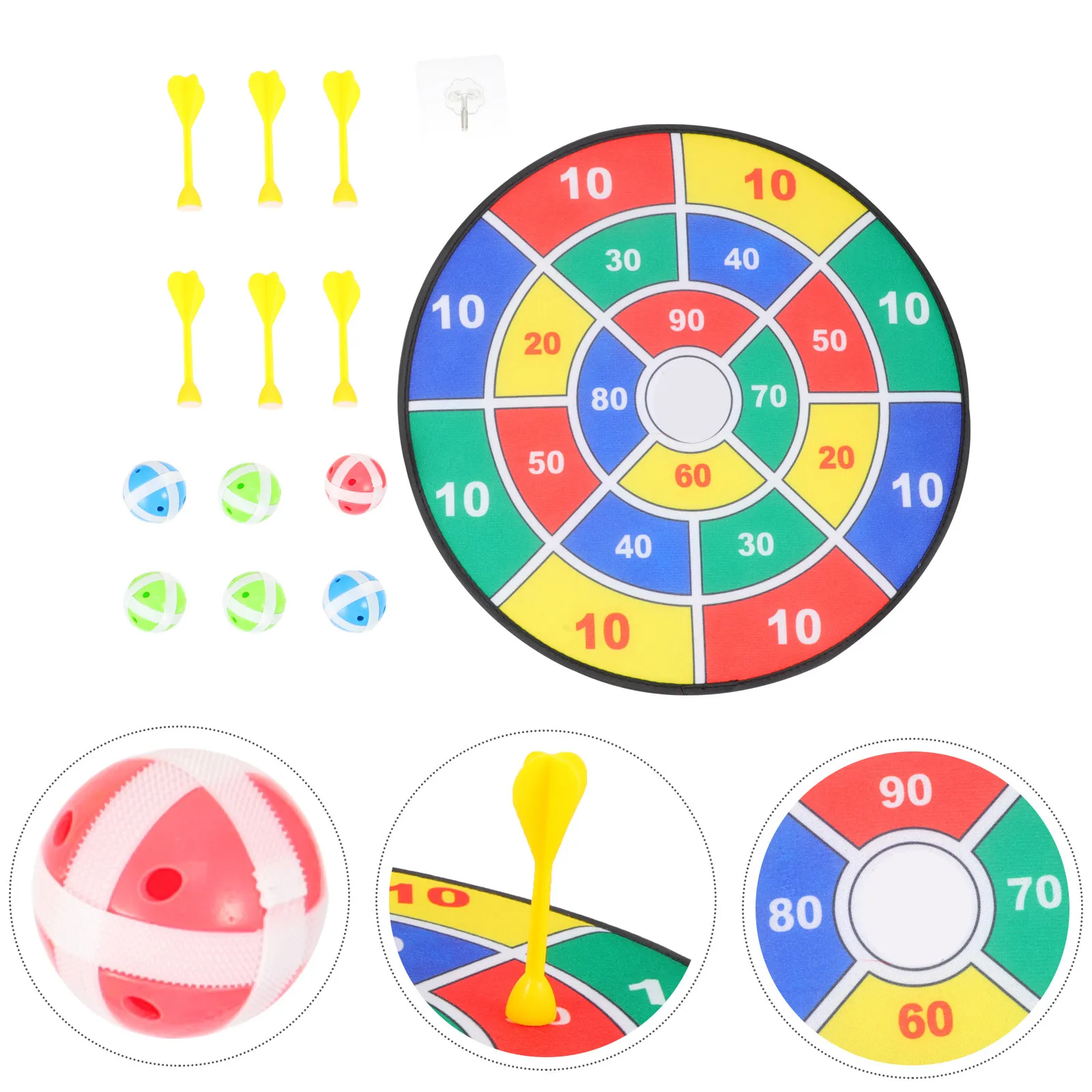 6pcs Set 36Cm Colorful Safety Practice For Kids Adults Educational Board Game Hand-Eye Coordination Indoor