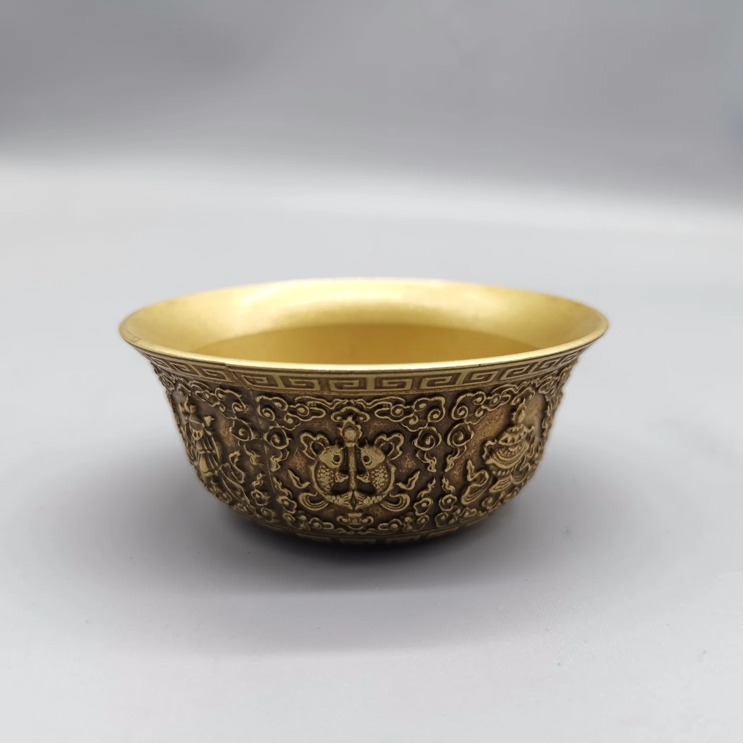 Metal Bowl Vintage Cornucopia Sculpture Feng Shui Decoration Brass Craft Container Fruit Noodle Grain Pasta Storage Bowl