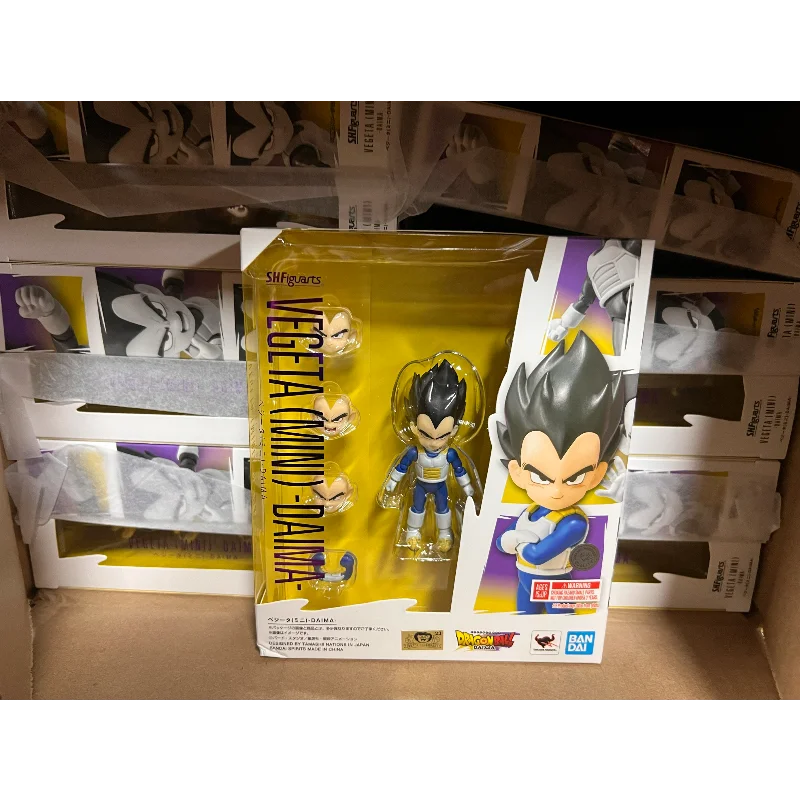 

Japanese Version in Stock Bandai SHF Dragon Ball Daima Mini Mini Little Son Goku Vegeta Version Posable Figures