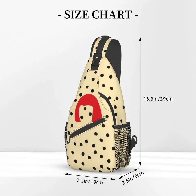 Yayoi Kusama Sling Bag para viajar, peito de pintura abstrata masculina, mochila crossbody, mochila de ombro, legal