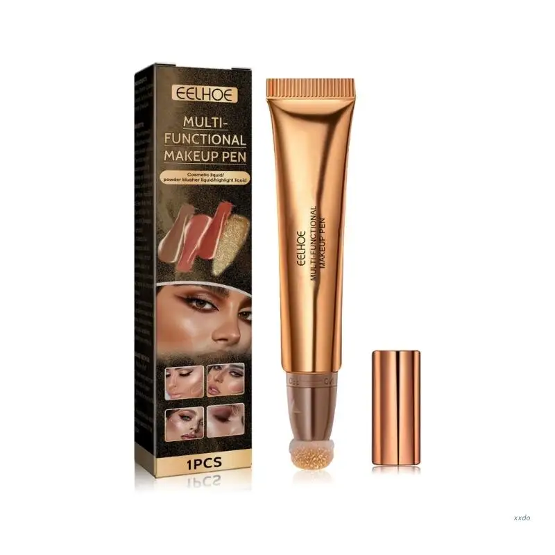 Eelhoe Contour-Beauty Toverstaf Langdurige Blush Beauty Staf Met Kussen Applicator Gezicht Make-Up Toverstaf Multifunctionele Make-Up Pen