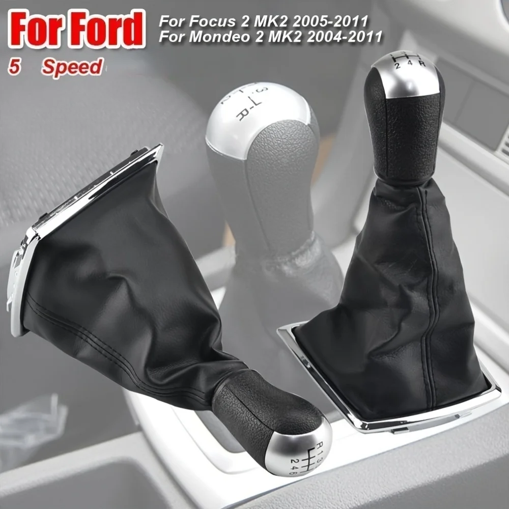 5 Speed Manual Gear Shift Knob Kit for Ford Focus MK2 FL C-MAX 2006-2011 Galaxy MK3 MK7 Mondeo MK2 2004 Shifter Lever