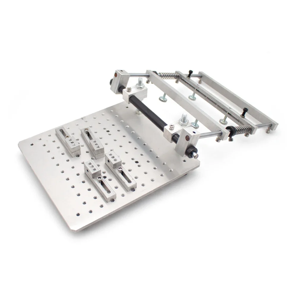 PCB Stencil Solder Paste Printer For SMT Assembly Solder Paste Printing Aluminum Alloy Manual Screen Printing Table Equipment view 3