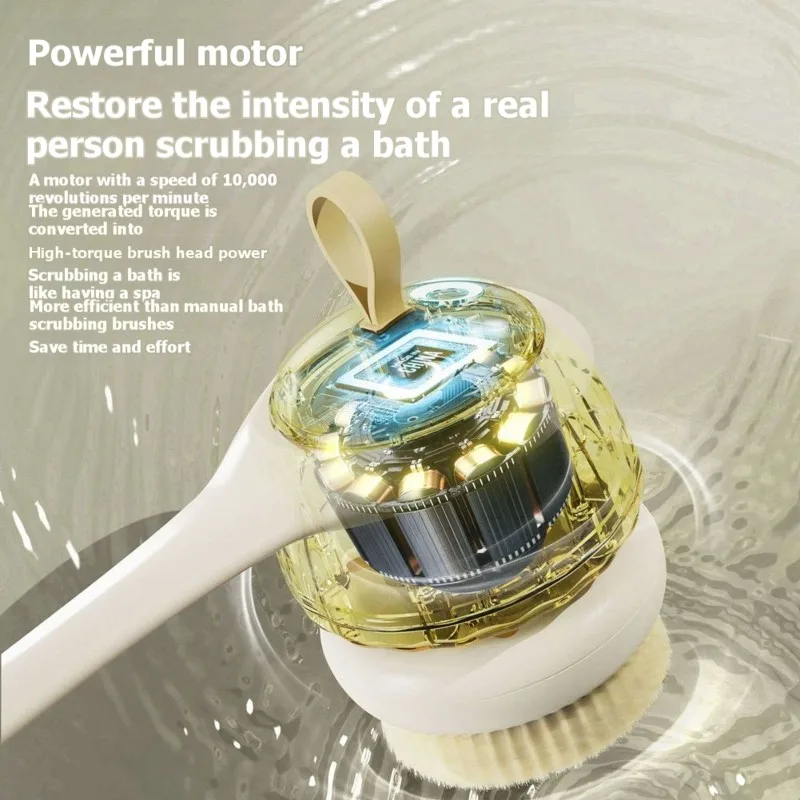 Hot Parts Massage Function Automatic Back Scrubber-Electric Bath Brush-Spa-Like Massage Experience At Home
