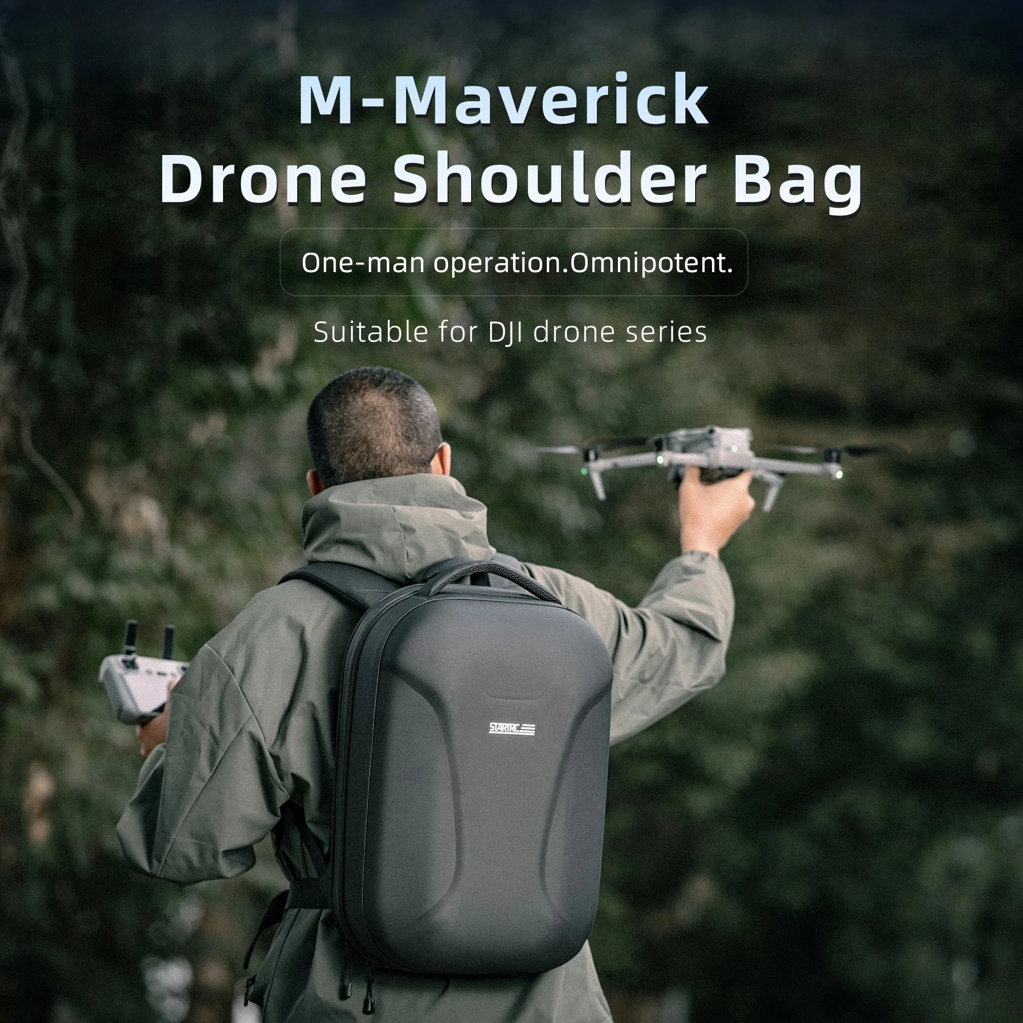 

M3 Backpack Hard Shell Waterproof Storage Bag for DJI Mini 4 Pro/Mini 3/Air 3S/Mavic 3 Pro Drone Accessories