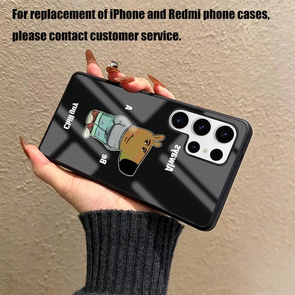 Chill Guy Keep Calm Cartoon Phone Case For Samsung S26 S25 S24 S23 S22 S21 S20 Plus Ultra Glass Fold A Magnetic Case