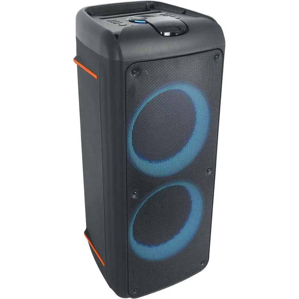 

Rock Party 9 1000W Portable Bluetooth Speaker, Dual 8" Wooers, Deep Bass, LED Lights, Karaoke Mic/Guitar Inputs, or Parties and