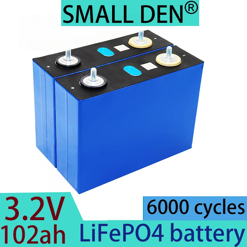 new 3.2V 102Ah 2pcs Lifepo4 Battery Lithium Iron Phosphate Battery DIY RV Yacht Home Energy Storage Battery Pack Golf Car