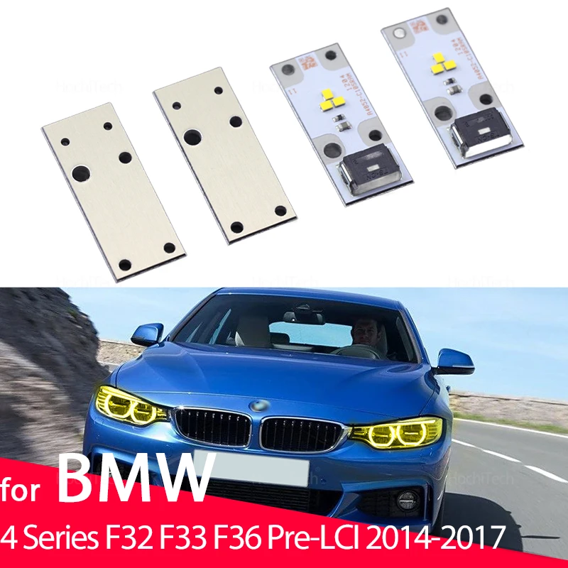 

Для BMW 4 серии F32 F33 F36 Pre-LCI 2014-2017 63117263051 Желтый DRL Передняя лампа Плата управления фар Светодиодный угловой чип для глаз