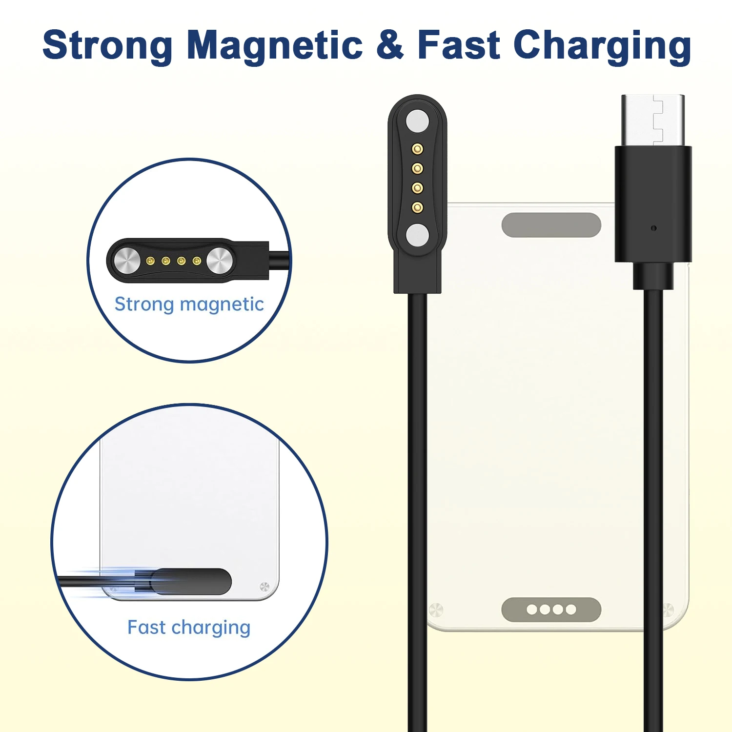 

Portable Magnetic Type-C Charging Cord For PLAUD Note Pro AI/Note AI Voice Recorder Charger Replacement Charging Accessory