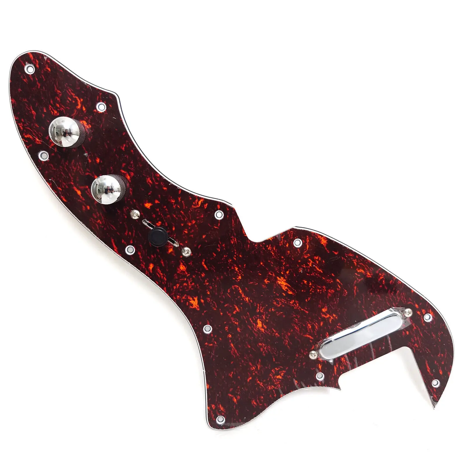 Guitar Prewired Loaded Pickguard Red Tortoise For TL Thinline 69 Electric Guitars Replacement Parts