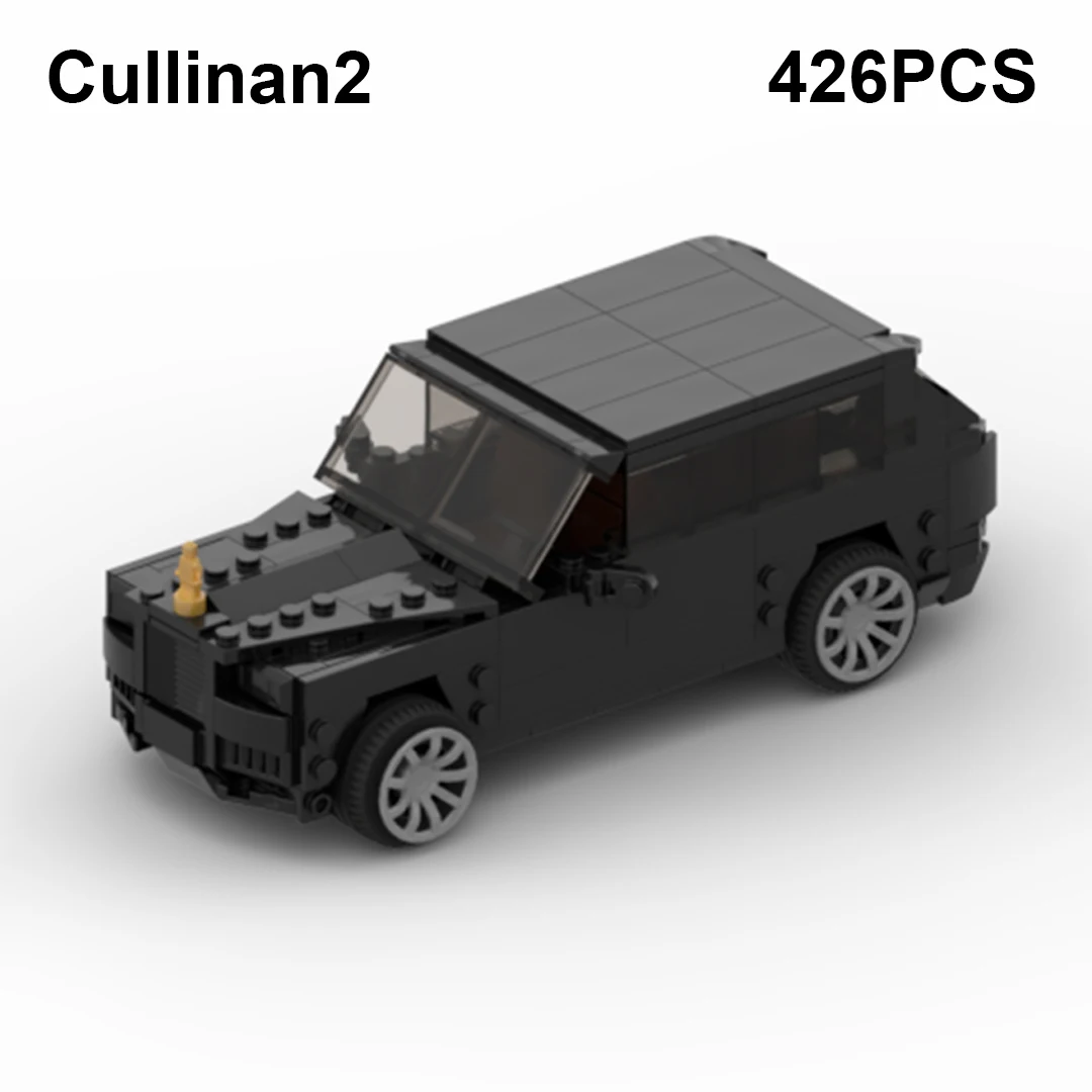 MOC Wraith Dawn Phantom Sports Car Cullinan SUV Building Blocks Speed Racing Vehicle Bricks Toys Christmas Gifts For Kids Boys