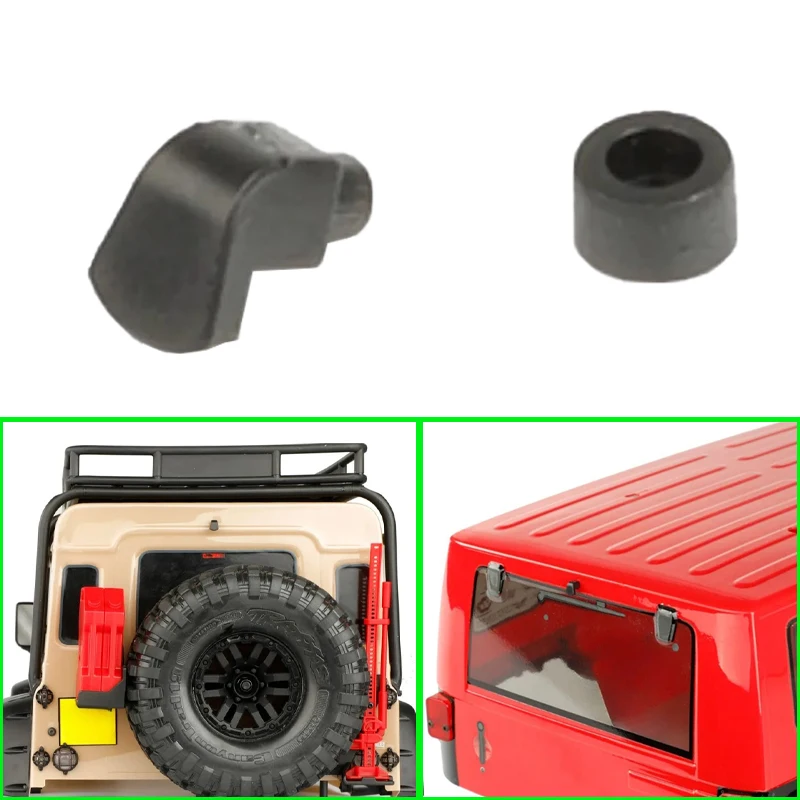 

1pcs Black Simulation Tail Camera Garnish for 1/10 RC Crawler Car Traxxas TRX4 SCX10 G500 Accessories