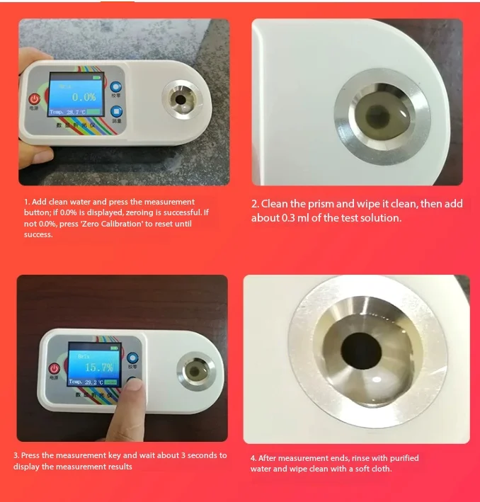 Digital Cutting Fluid Concentration Meter Tester Refractometer Detection Release Agent Tester