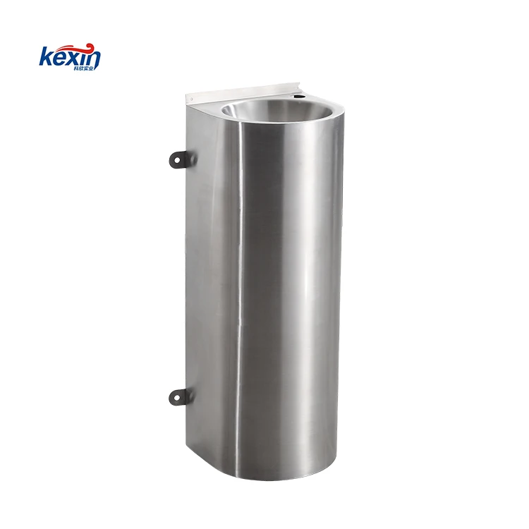Customized High Quality Modern Hotel Use Bathroom Hand Wash Trough 304 Stainless Steel Wall Mounted Washing Sink