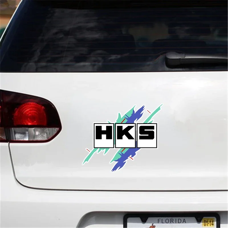 Vintage HKS Vaporwave Vinyl-Aufkleber – individueller Auto-Fensteraufkleber, wasserfestes Motorradzubehör, Dekor im JDM-Stil