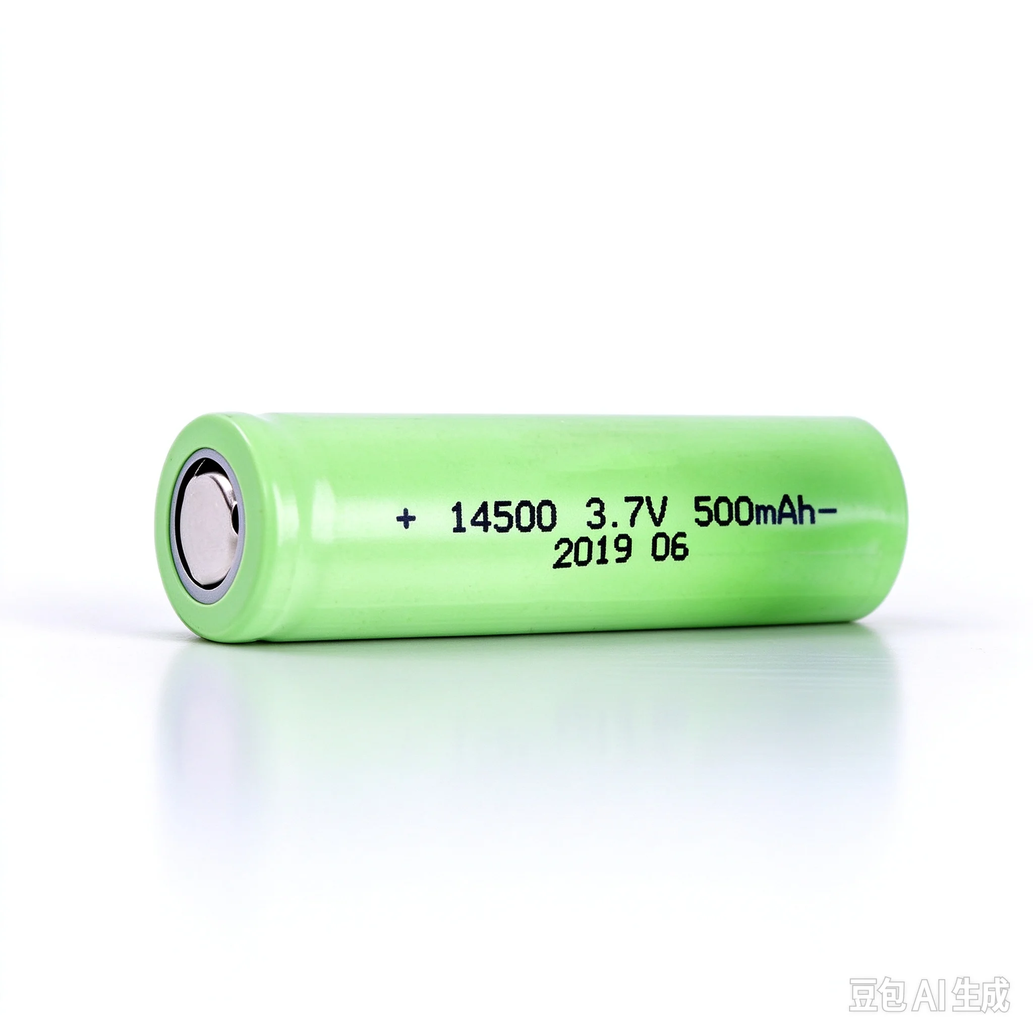 3.7V 14500 500mAh Rechargeable Li-ion Cylinder Battery for Shaver Hair Clipper