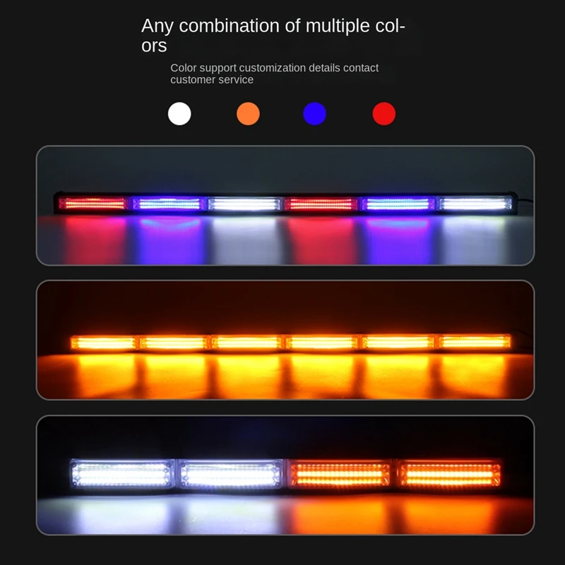 Car Flashing Lights LED Warning Lights Strobe Lights Beacon Lights Car Lights Red Blue Light