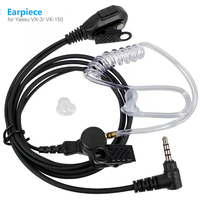 VOX Earpiece Headset Mic Air Tube Earpiece PTT Mic Microphone Headset for YAESU VERTEX VX-3R FT-60R FT1DR FT2DR VX-10 Radio