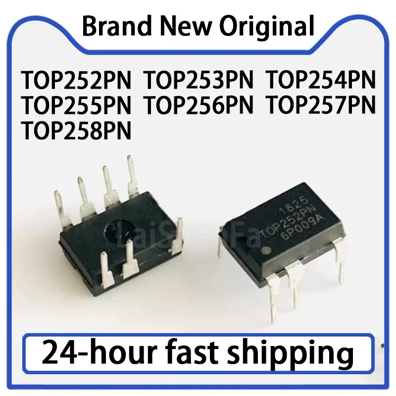 10PCS TOP252PN TOP253PN TOP254PN TOP255PN TOP256PN TOP257PN TOP258PN DIP-7 Gestión de Energía en Stock