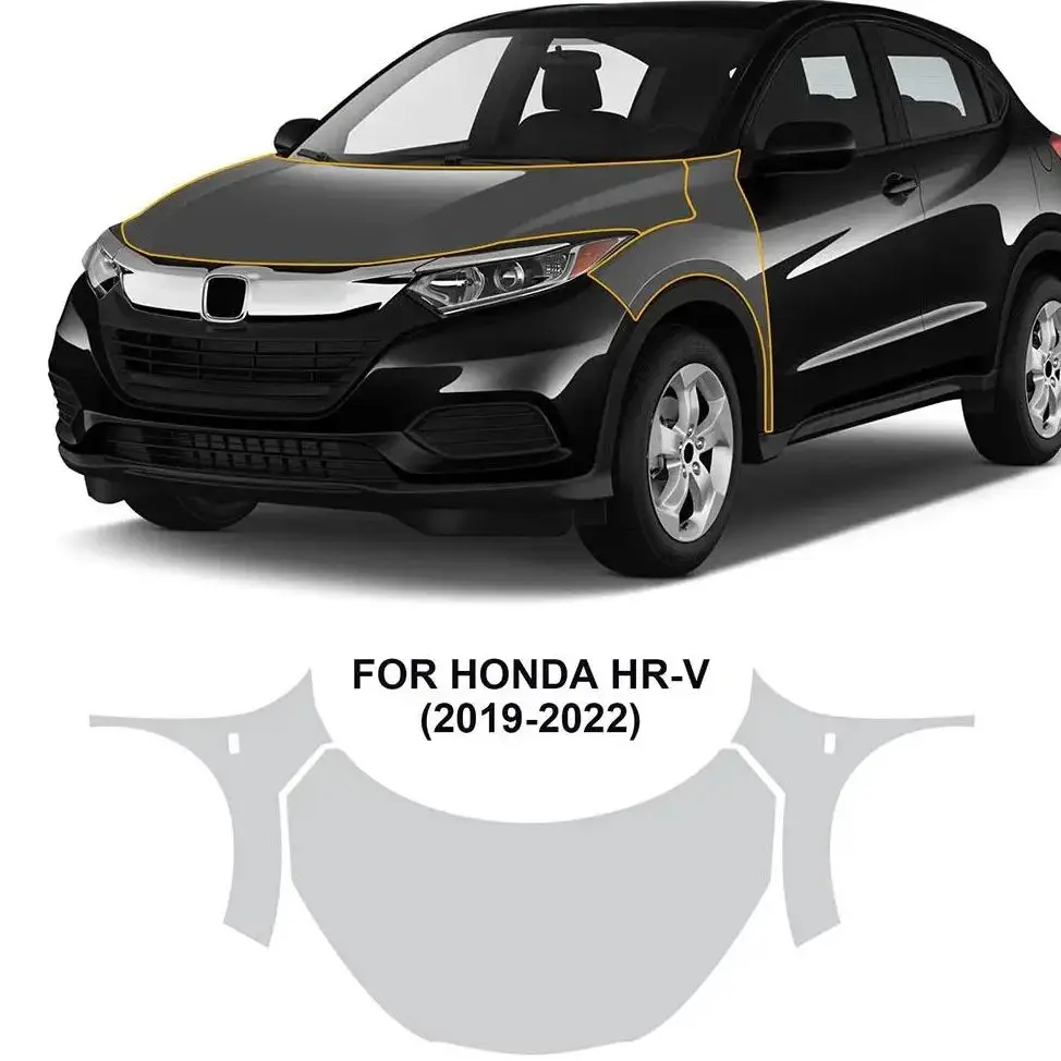 

8.5Mil TPU Bumper Hood Paint Protection Film For Honda HRV 2019-2022 Pre-cut PPF Matte Clear Bra Car Body Anti-Scratch Resistant