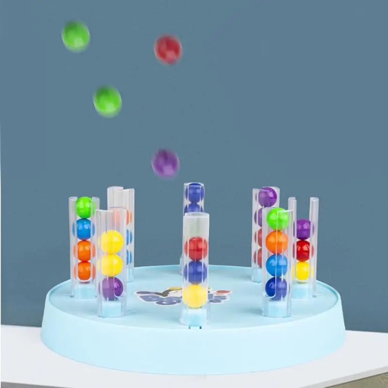 Sorting Games Colorful Beads Matching Toy Educational Matching And Counting Toy Tabletop Learning Game Multifunctional For