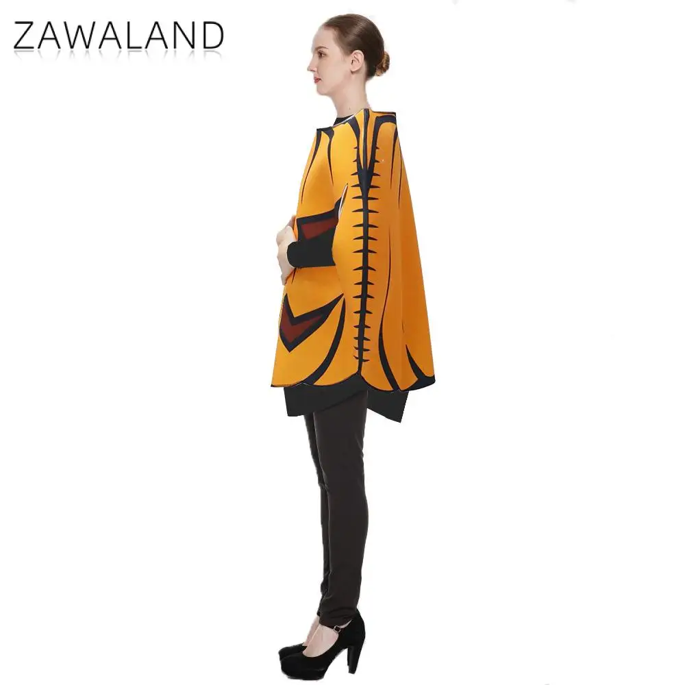 Zawaland Halloween Cosplay Scary Pumpkin Costume Funny Holiday Party Suit Jumpsuit Carnival Onesie Show Disguisement Clothes