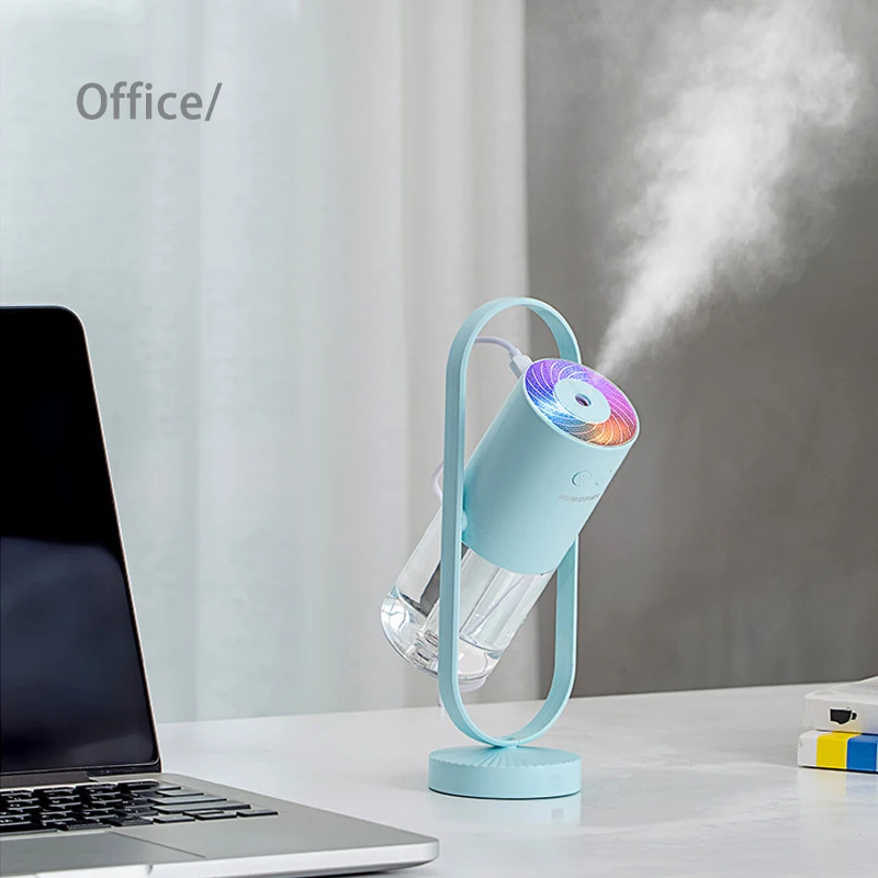 Neue Drehbare Luftbefeuchter Ätherisches Öl Aroma Diffuser Kühlen Nebel Maker mit LED Nacht Nacht Projektion für Home Office