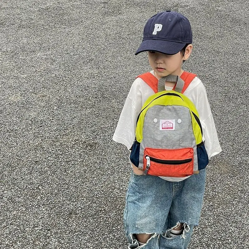 Sac à dos en nylon matelassé coréen pour bébé, sacs à dos de voyage étanches, cartable pour enfants de la maternelle, cartable pour garçons et filles, 2023