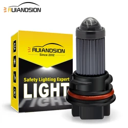 RUIANDSION 1PCS Super Bright CSP LED 1000Lm PH11 Motorcycle Head Light Bulb Switchback White+Yellow Dual Function 12V For Honda