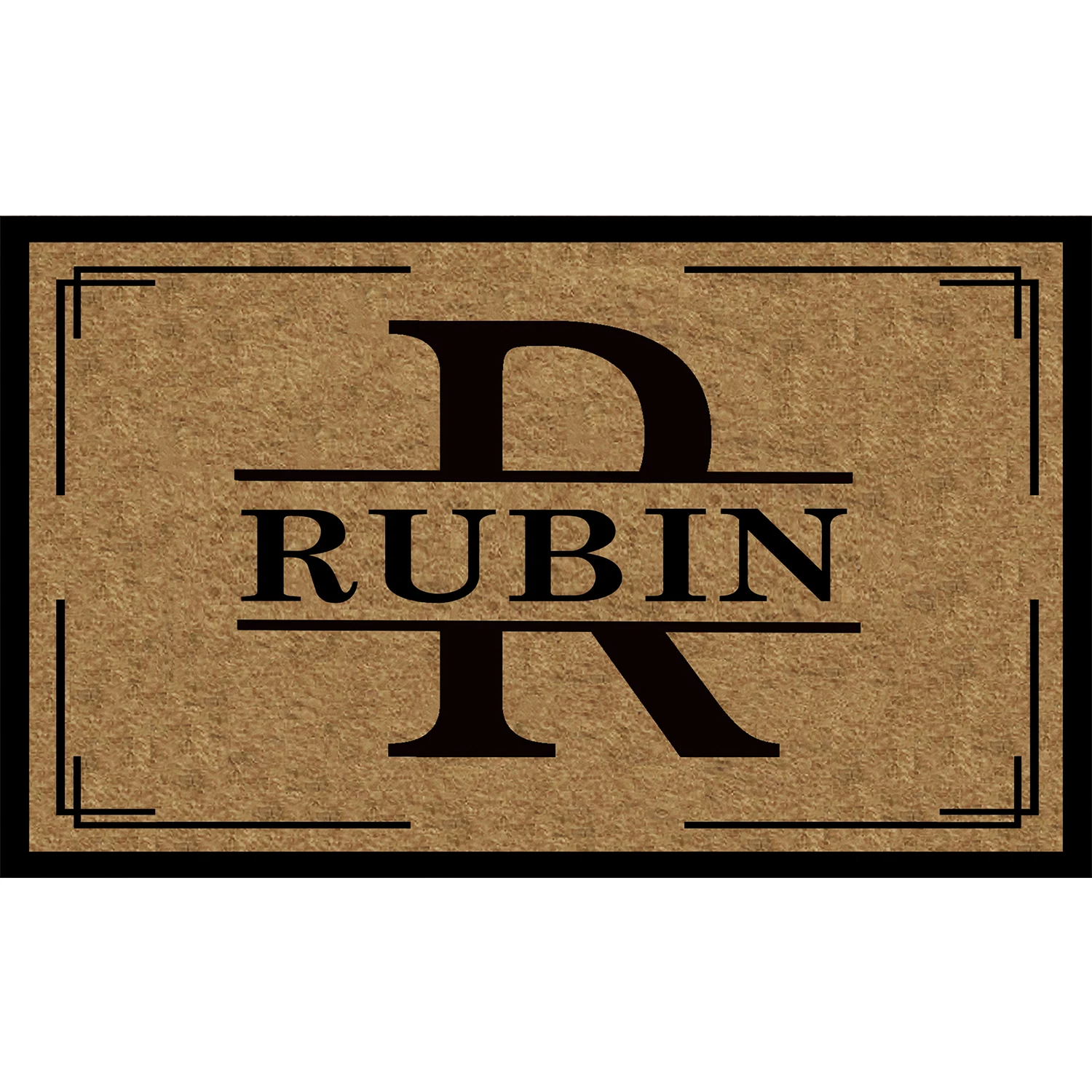 

Custom Doormat Family Name Letter Rubber Funny Mats for Entryway Door Mat Indoor Outdoor Waterproof Floor Foot Mat