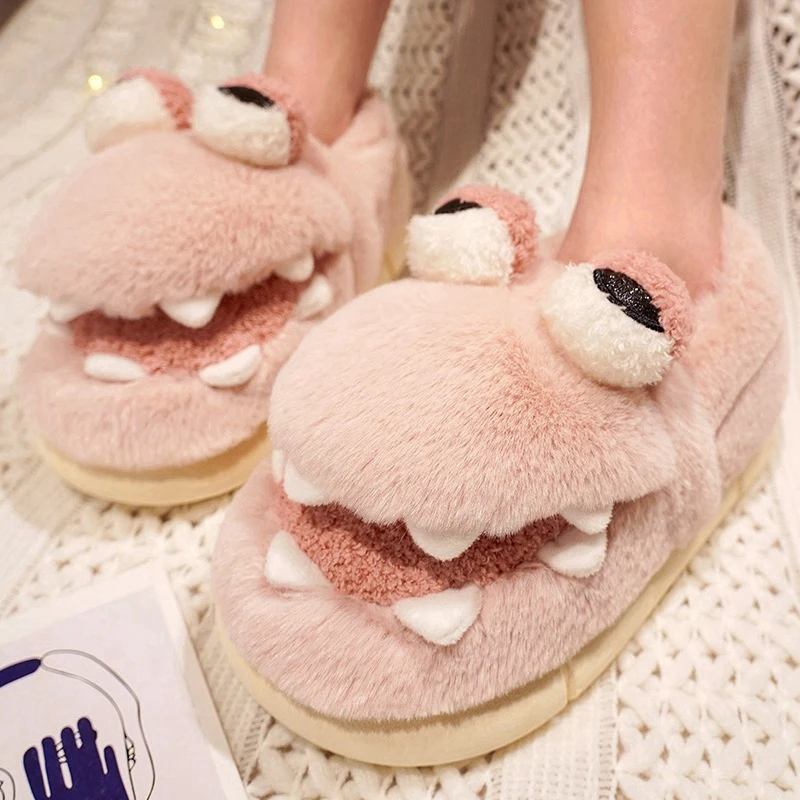 Cute bunny, Husky monster plush slippers are soft, comfortable, cute, and fun gifts. Warm home decor adds atmosphere