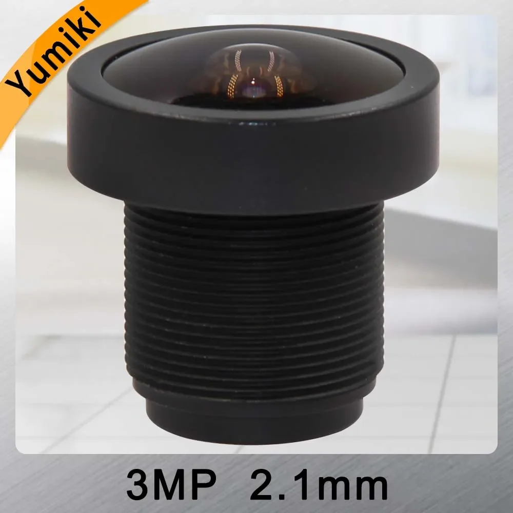 

Yumiki 3.0 MegaPixel 120 degree wide angle cctv lens 2.1mm FPV HD lens 1/2.7" M12 x 0.5 Mount Infrared Night Vision