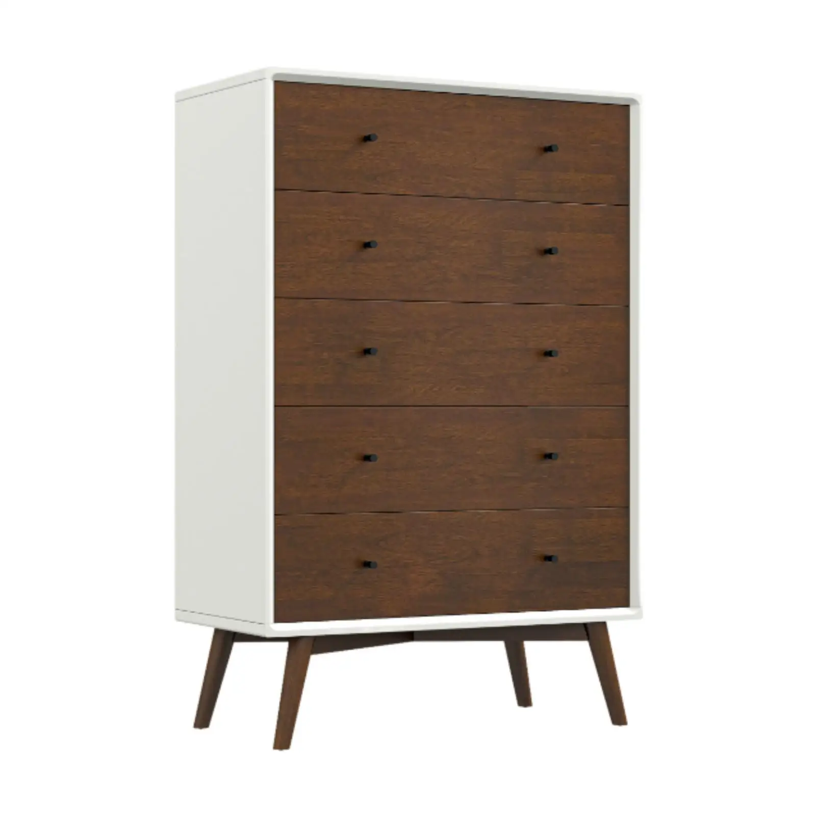 

Sleek Mid Century Dresser with Solid Wood Construction for Bedroom Organization