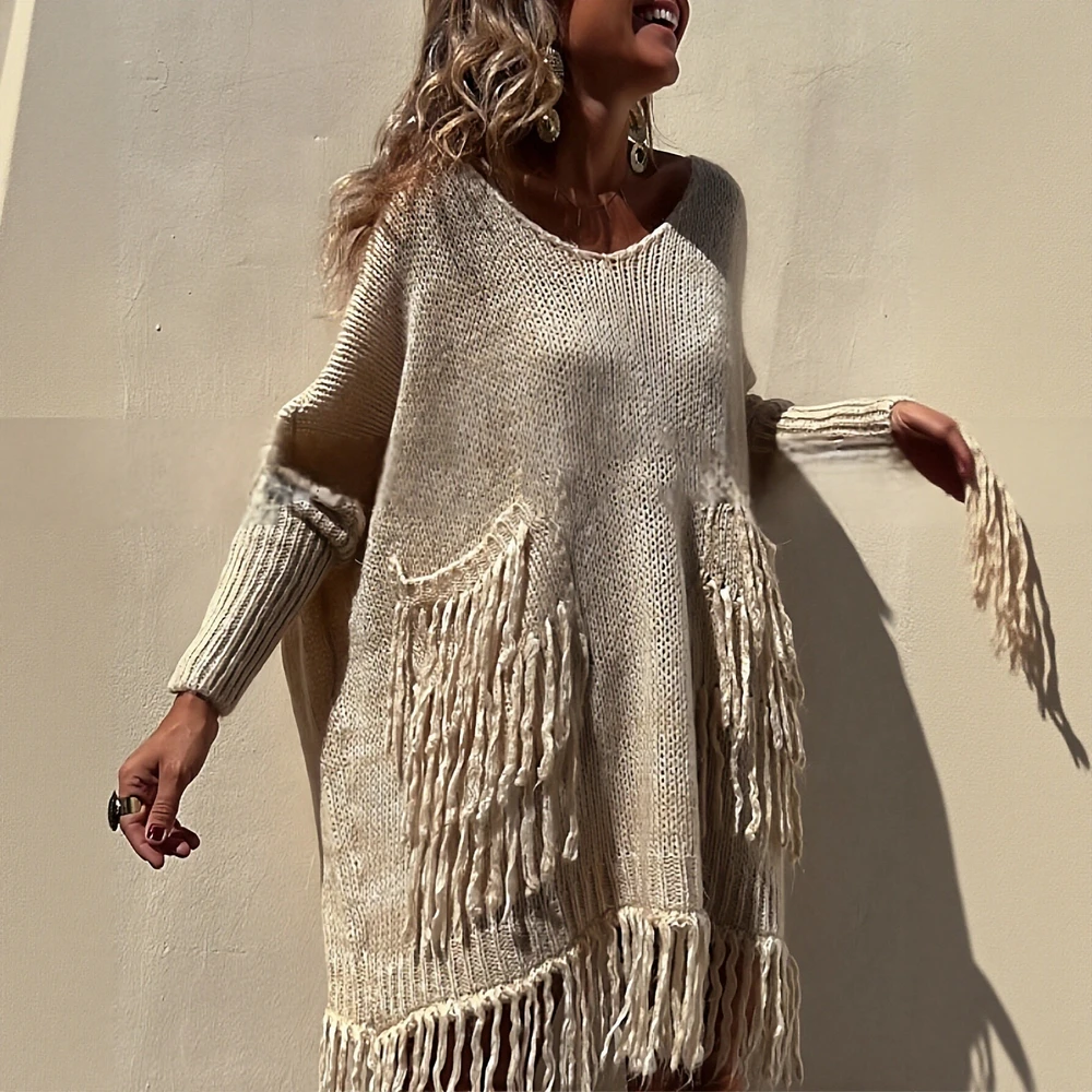 

Свитер с длинными рукавами и круглым вырезом в деловом стиле, облегающий дизайн, прямые рукава-трубы, украшение не требуется