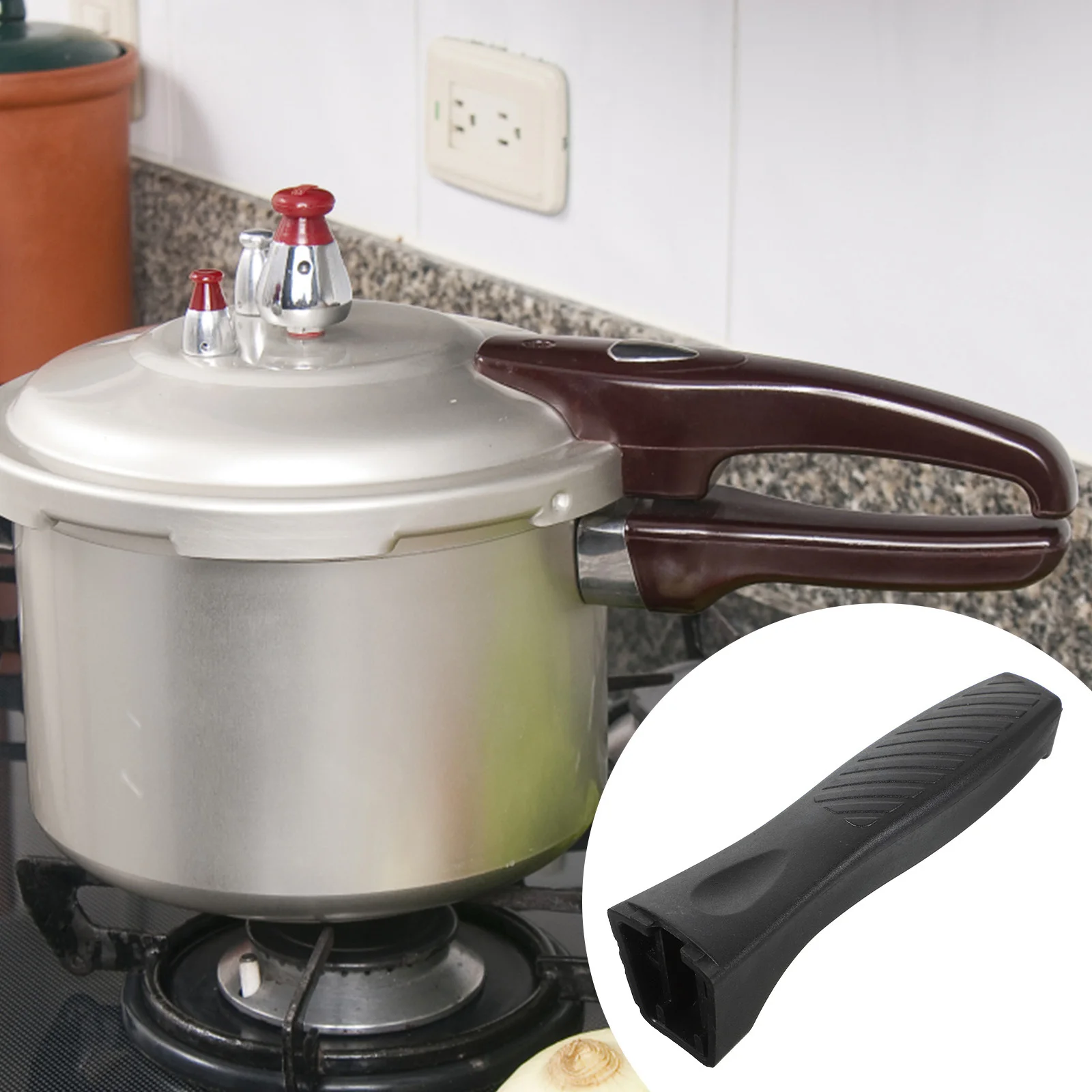 

Pressure Cooker Handle Replacement Bakelite Grip Universal Anti Scalding Ergonomic Pot Handle Easy Install Convenient