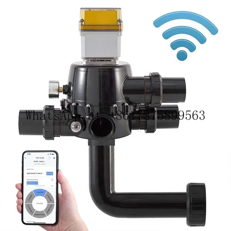 Actuador de Válvula Multivía de 6 Posiciones para Filtro de Arena de Retrolavado Automático de Piscina, Compatible con EMAUX Hayward ASTRAL AQUA