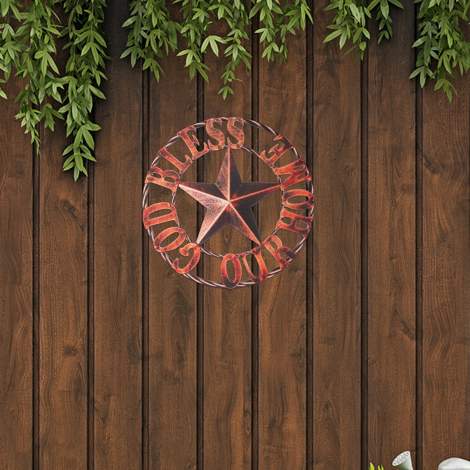 

Iron Wall Wrought Disc Art Pendant for Bedroom Living Room Iron Wall Decor Festival Present Kitchen Home Mini Model