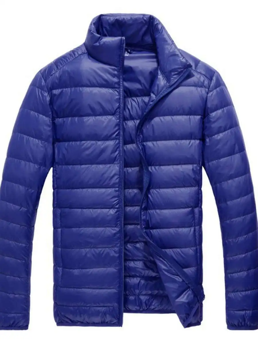 Lightweight Casual Men's down Jaet Loose Fit Stand Collar Du Feather Vest Cleanfit Sle Summer Collection Pure Color