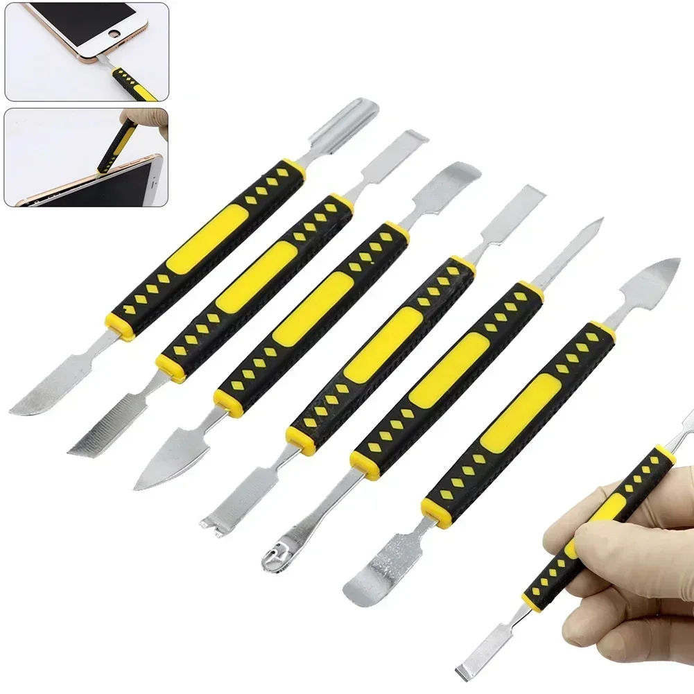 

6pcs Hand Tools Set Phone Repair Tools Kit Disassembly Blades Pry Opening Tool Metal Crowbar Disassemble Kit Phone Spatula