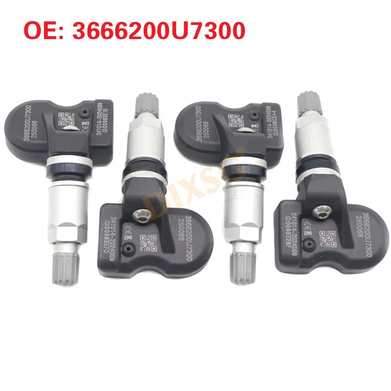 4Pcs Tire Pressure Monitor Sensor TPMS 3666200U7300 For JAC IC5 X8 PLUS Airo Sehol A5 VX11 VF11 Okavango 2019-2024