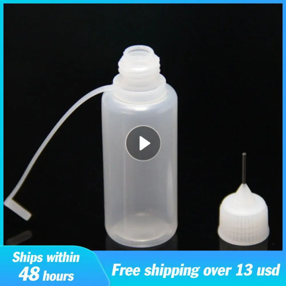 5/10/20/50 ML Empty Glue Bottle With Needle Needle Tube Sub-bottling Pinhole Refueling Bottle Craft Soft Bottle Bottle