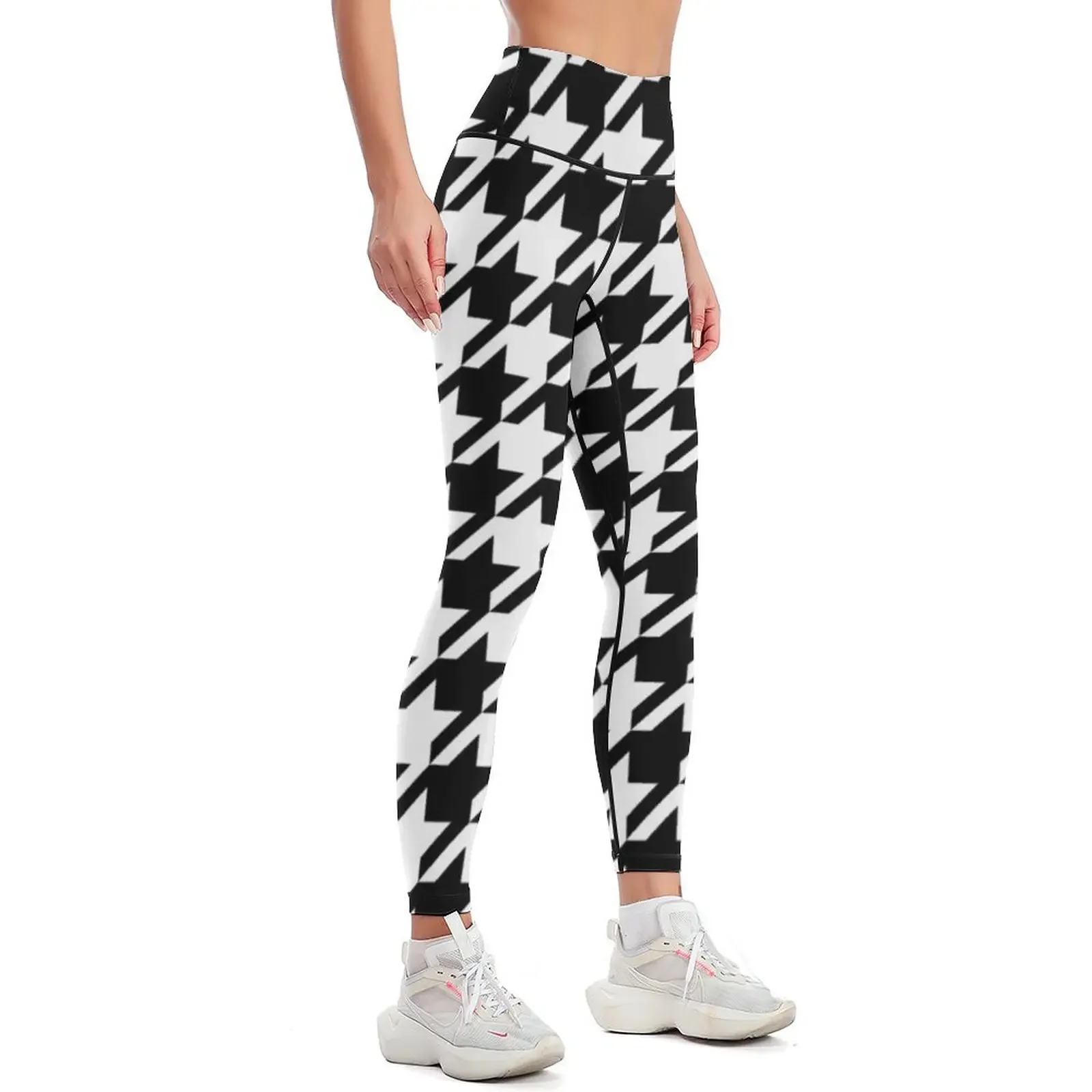 Houndstooth Large Classic Pattern Leggings Sportswear woman gym gym wear Womens Leggings